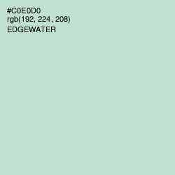#C0E0D0 - Edgewater Color Image