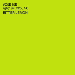 #C0E10E - Bitter Lemon Color Image