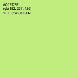 #C0ED7E - Yellow Green Color Image