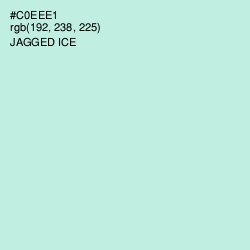 #C0EEE1 - Jagged Ice Color Image