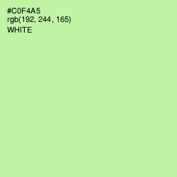 #C0F4A5 - Reef Color Image