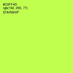 #C0FF4D - Starship Color Image