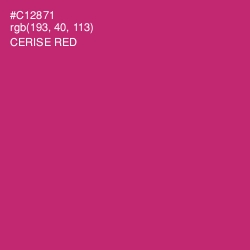 #C12871 - Cerise Red Color Image