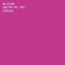 #C1378E - Cerise Color Image