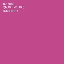 #C1488B - Mulberry Color Image