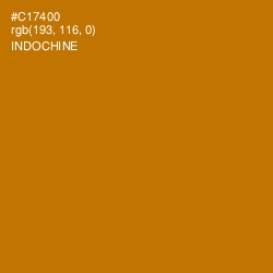 #C17400 - Indochine Color Image