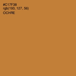 #C17F38 - Ochre Color Image