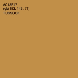#C18F47 - Tussock Color Image