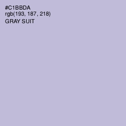 #C1BBDA - Gray Suit Color Image