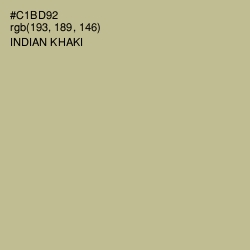 #C1BD92 - Indian Khaki Color Image