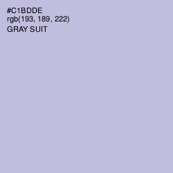 #C1BDDE - Gray Suit Color Image