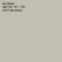 #C1BFB2 - Cotton Seed Color Image