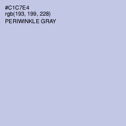 #C1C7E4 - Periwinkle Gray Color Image