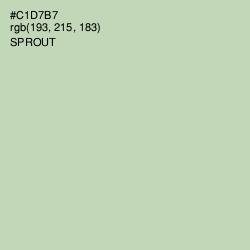 #C1D7B7 - Sprout Color Image