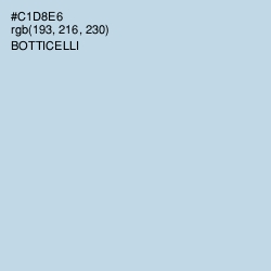 #C1D8E6 - Botticelli Color Image