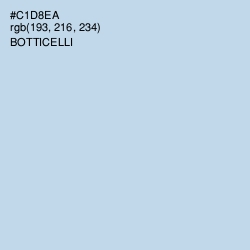 #C1D8EA - Botticelli Color Image