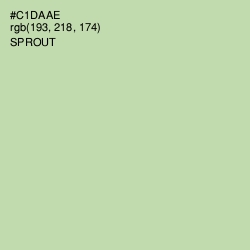 #C1DAAE - Sprout Color Image