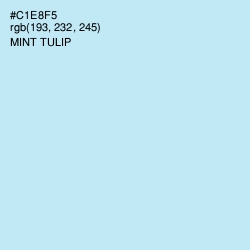 #C1E8F5 - Mint Tulip Color Image
