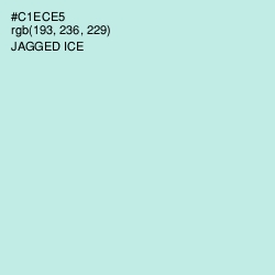 #C1ECE5 - Jagged Ice Color Image