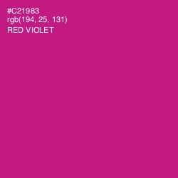 #C21983 - Red Violet Color Image