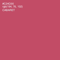 #C24C66 - Cabaret Color Image