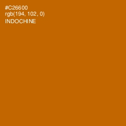 #C26600 - Indochine Color Image