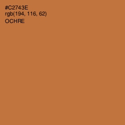 #C2743E - Ochre Color Image