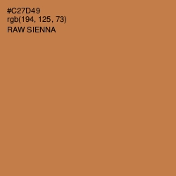 #C27D49 - Raw Sienna Color Image