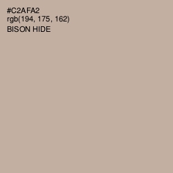 #C2AFA2 - Bison Hide Color Image