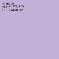 #C2B0D9 - Light Wisteria Color Image