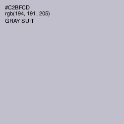 #C2BFCD - Gray Suit Color Image