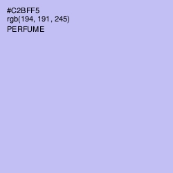 #C2BFF5 - Perfume Color Image