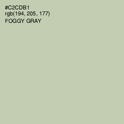 #C2CDB1 - Foggy Gray Color Image
