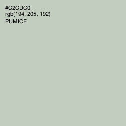 #C2CDC0 - Pumice Color Image