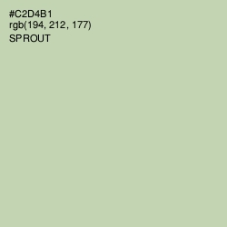 #C2D4B1 - Sprout Color Image