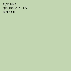 #C2D7B1 - Sprout Color Image