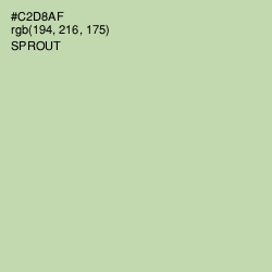 #C2D8AF - Sprout Color Image