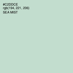 #C2DDCE - Sea Mist Color Image