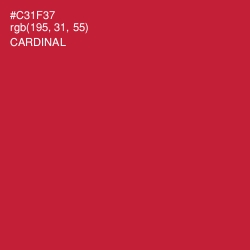 #C31F37 - Cardinal Color Image