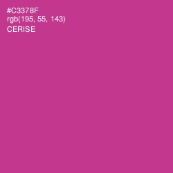 #C3378F - Cerise Color Image