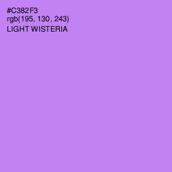 #C382F3 - Light Wisteria Color Image