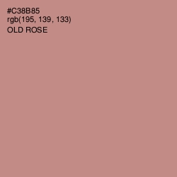 #C38B85 - Old Rose Color Image