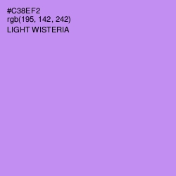 #C38EF2 - Light Wisteria Color Image