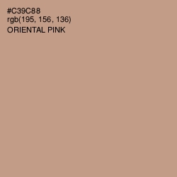 #C39C88 - Oriental Pink Color Image
