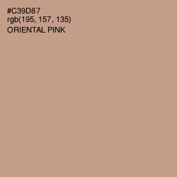 #C39D87 - Oriental Pink Color Image