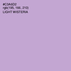 #C3A6D2 - Light Wisteria Color Image