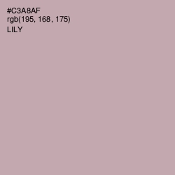 #C3A8AF - Lily Color Image