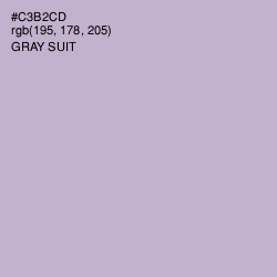 #C3B2CD - Gray Suit Color Image