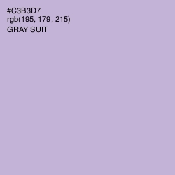 #C3B3D7 - Gray Suit Color Image