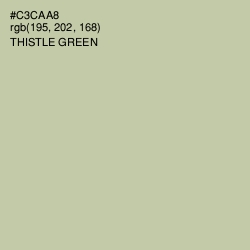 #C3CAA8 - Thistle Green Color Image